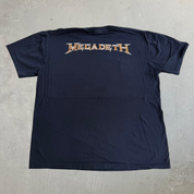 J- Vintage Megadeth Super Collider Graphic Hot Rock Tag Tee - XL