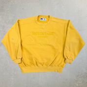 J- Vintage HG Vintage Calgary Embroidered Text Yellow Russell Made In USA Crewneck - 2XL
