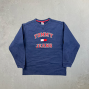 F- Vintage Tommy Hilfiger Embroidered Text & Logo Crewneck