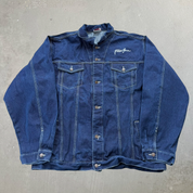 J- Vintage Phat Farm Embroidered Text Denim Jacket - 3XL
