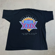 J- Vintage '95 NFL Experience Super Bowl 29 Chargers Vs 49ers Made In USA Single Stitch Tee - XL