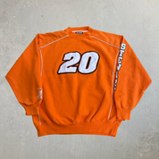 J- Vintage Nascar Tony Stewart Home Depot Racing Embroidered Crewneck - L