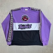 J- Toronto Raptors NBA Mitchell & Ness Classic Logo Embroidered Crewneck - L