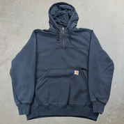 J- Vintage Carhartt Quarter Zip Hoodie - M
