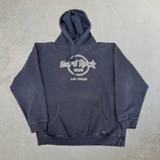 J- Vintage Hard Rock Cafe Las Vegas Embroidered Text Graphic Hoodie - XL