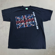 J- Vintage '05 The Beatles UK Flag Graphic & Text Tee - L