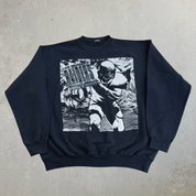 J- Vintage Los Angeles Raiders NFL Graphic & Logo Crewneck - L