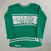 J- Vintage Toronto Maple Leafs NHL St Pats CCM Knit Sweater - M