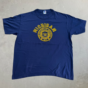 J- Vintage University Of Michigan Russell Athletic Made In USA Tee - L