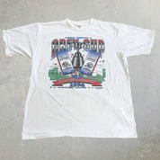 J- Vintage '94 CFL Grey Cup Championship B.C Lions Vs Baltimore Stallions Graphic Tee - XL