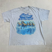 J- Vintage The Doobie Brothers 1980 Tour Reprint Graphic Hanes Tag Tee - XL