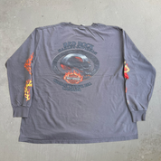 J- Vintage '09 Harley Davidson Charlottetown P.E.I Graphic Long Sleeve Tee - XL