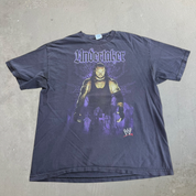 J- Vintage '07 WWE The Undertaker Picture & Text Graphic Tee - XL