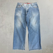 J- Vintage Tommy Hilfiger Jeans Carpenter Baggy Jeans - 38x32