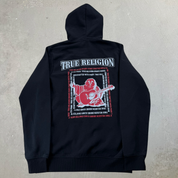 J- Vintage True Religion Buddha Logo Zip Up Hoodie - S