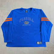 Vintage 90s University Of Florida Gators Athletics Starter Embroidered Logo Pullover Polar Fleece - L