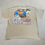 J- Vintage Nascar Bristol Motor Speedway World's Fastest Half Mile Graphic Tee - 2XL