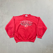 F- Vintage Utah Utes Logo Athletic Embroidered Logo Crewneck