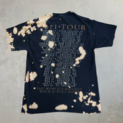 J- Vintage '11 Bon Jovi Live Tour Graphic Bleach Acid Wash Tee - M