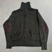 J- Vintage Women's Ralph Lauren LRL Button Up Cardigan Knit Sweater - XL