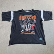 J- Vintage '05 CFL Grey Cup Championship Edmonton Vs Montreal Graphic Jersey Style Tee - M