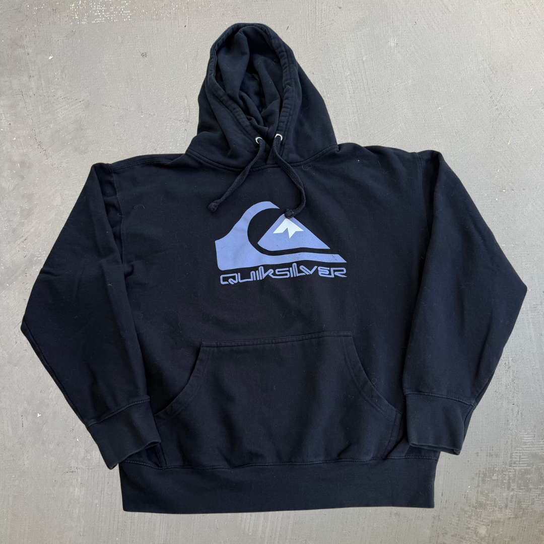 J- Vintage Quicksilver Logo Hoodie - L