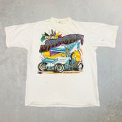 J- Vintage '97 Dean Jacobs Car Wooster Ohio Graphic Made In USA Single Stitch Tee - XL