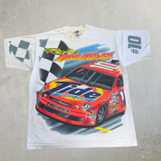 J- Vintage Nascar Ricky Rudd Tide Car Graphic Single Stitch Tee - XL