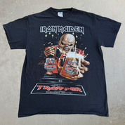 J- '17 Iron Maiden Trooper Beer Graphic Logo Tee - L