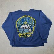 J- Vintage University Of Michigan Graphic Made In USA Crewneck - L