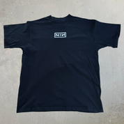 J- Vintage '94 Nine Inch Nails Text Made In USA Single Stitch Tee - XL
