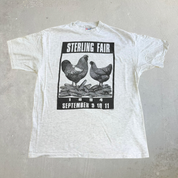 J- Vintage '94 Sterling Massachusetts Fair Graphic Made In USA Single Stitch Tee - L