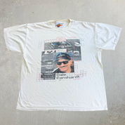 J- Vintage Nascar Dale Earnhardt Picture & Car Graphic Tee - L