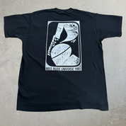 J- Vintage '93 Miss Nude Universe I Saw Debra Dare Bare Graphic Single Stitch Tee - XL