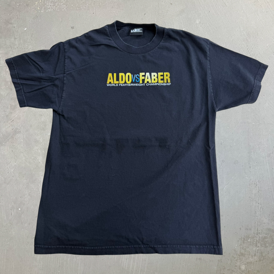 J- Vintage '10 Jose Aldo Vs Urijah Faber World Extreme Cagefighting Graphic Tee - L
