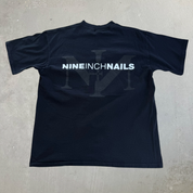 J- Vintage '94 Nine Inch Nails Text Made In USA Single Stitch Tee - XL