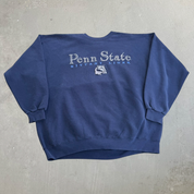J- Vintage Penn State Nittany Lions Embroidered Logo & Text Made In USA Crewneck - 2XL