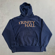 J- Vintage Champion Reverse Weave Trinity Hall College Text Hoodie - M