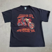 Vintage Drive It Like You Stole It Bike Graphic Tee - L