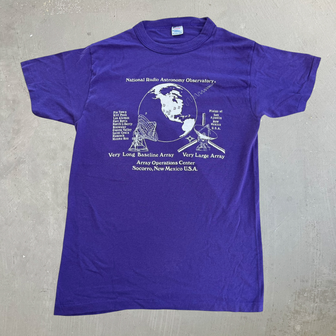 J- Vintage 80s Champion Tag National Radio Astronomy Observatory Made In USA Single Stitch Tee - L (fits M)