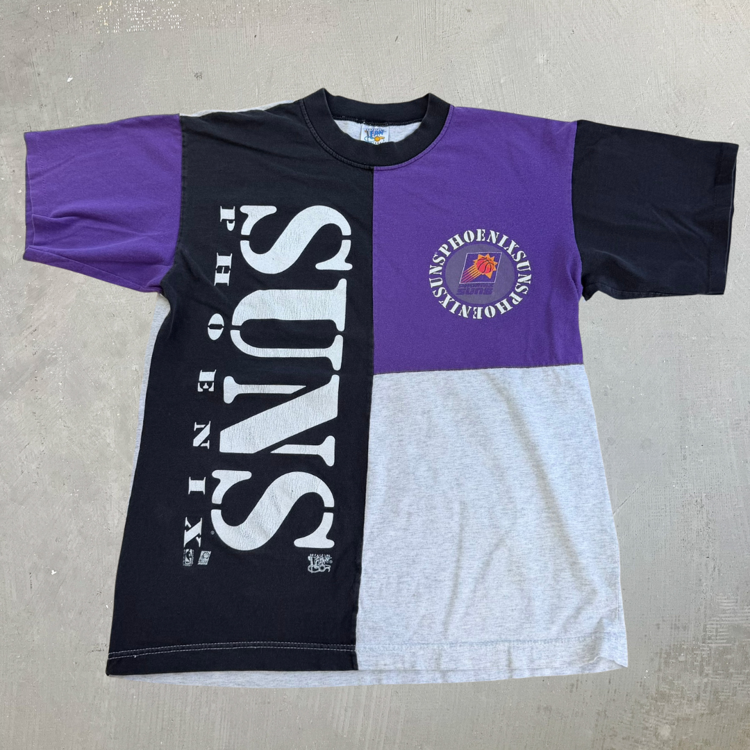 J- Vintage Phoenix Suns NBA Graphic & Text Made In USA Single Stitch Tee - L