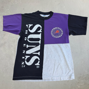 J- Vintage Phoenix Suns NBA Graphic & Text Made In USA Single Stitch Tee - L