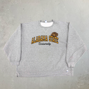 J- Alabama State University Russell Embroidered Text Crewneck - 2XL
