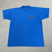 J- Vintage Mountie Stomp Kamloops BC Graphic Made In USA Single Stitch Tee - L