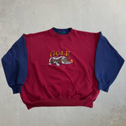 J- Vintage Claybrooke Sport Golf Embroidered Graphic Crewneck - XL