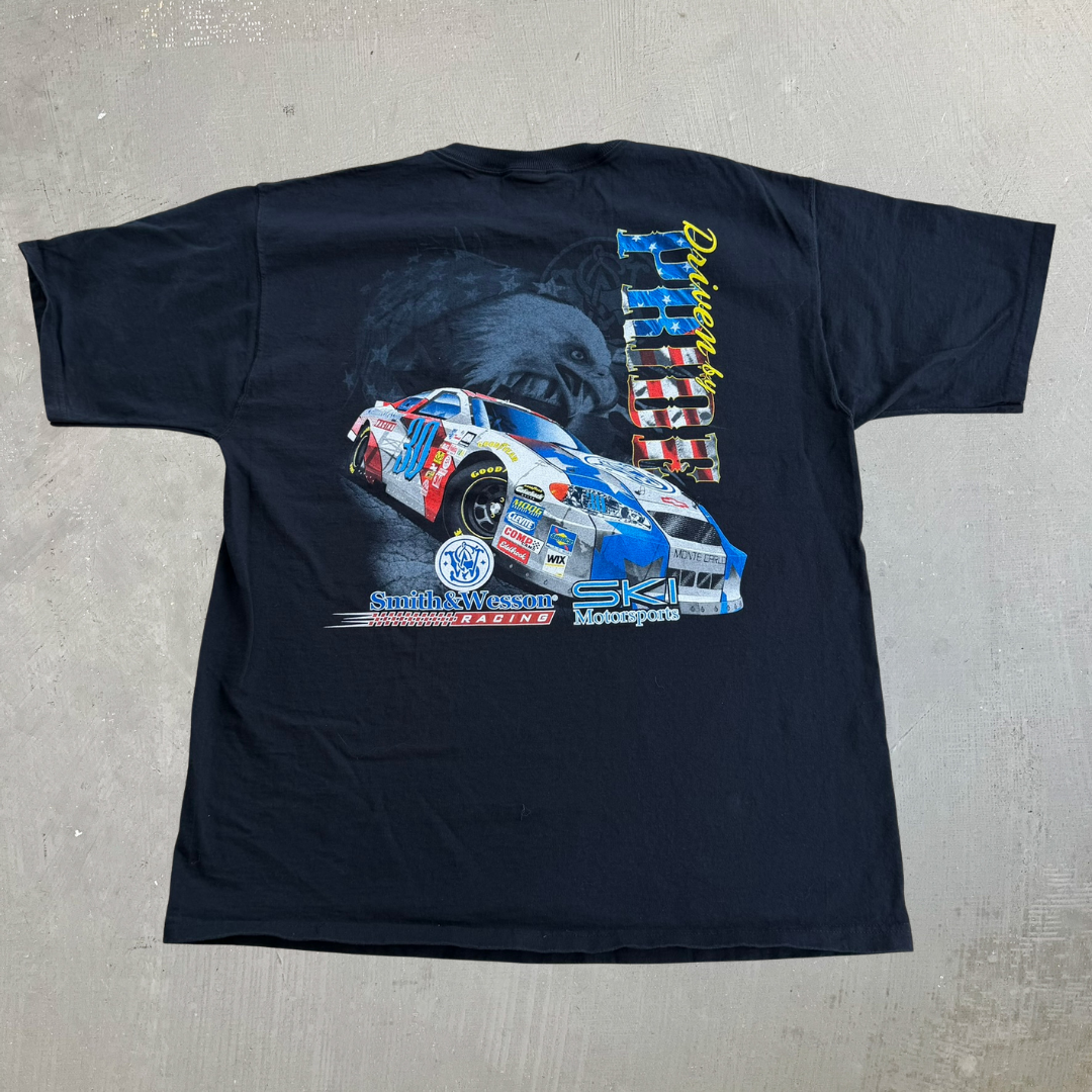 J- Vintage Nascar Smith & Wesson Racing Graphic Tee - XL