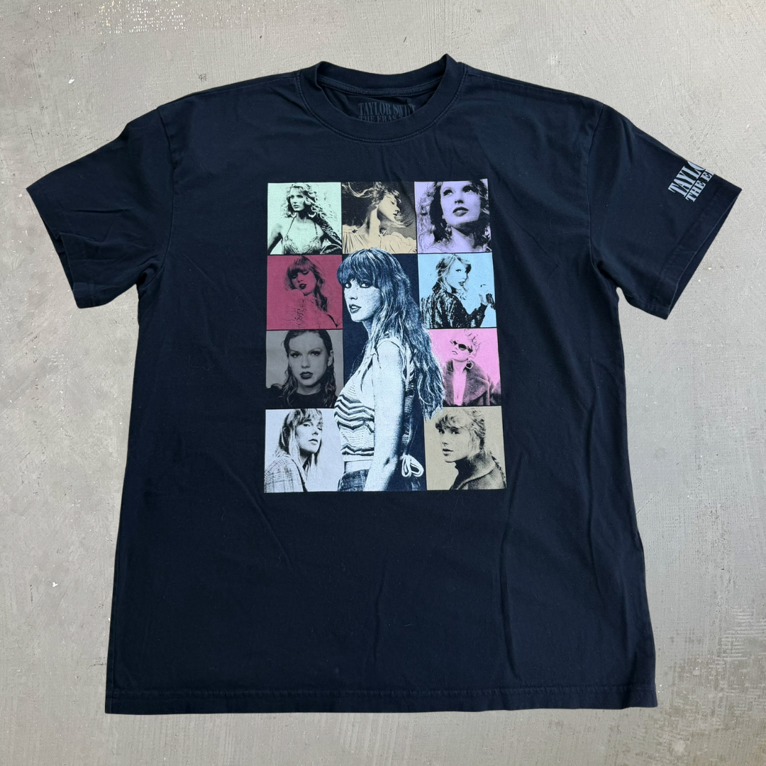 J- '23 Taylor Swift The Eras Tour Pictures Tee - M
