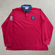 J- Vintage Brooks Brother Embroidered Patch Rugby Shirt - L
