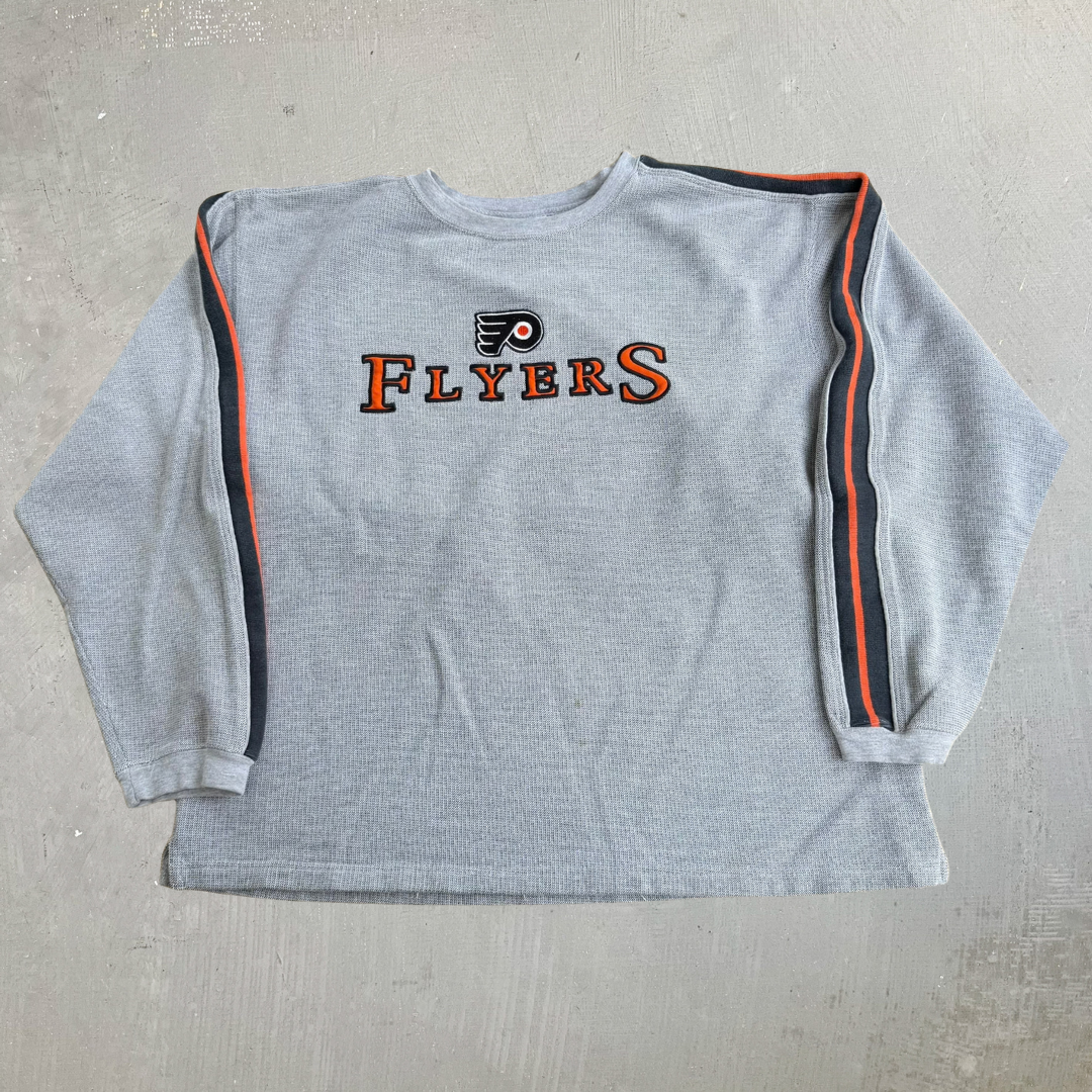 Vintage Philadelphia Flyers NHL Embroidered Logo Crewneck - XL