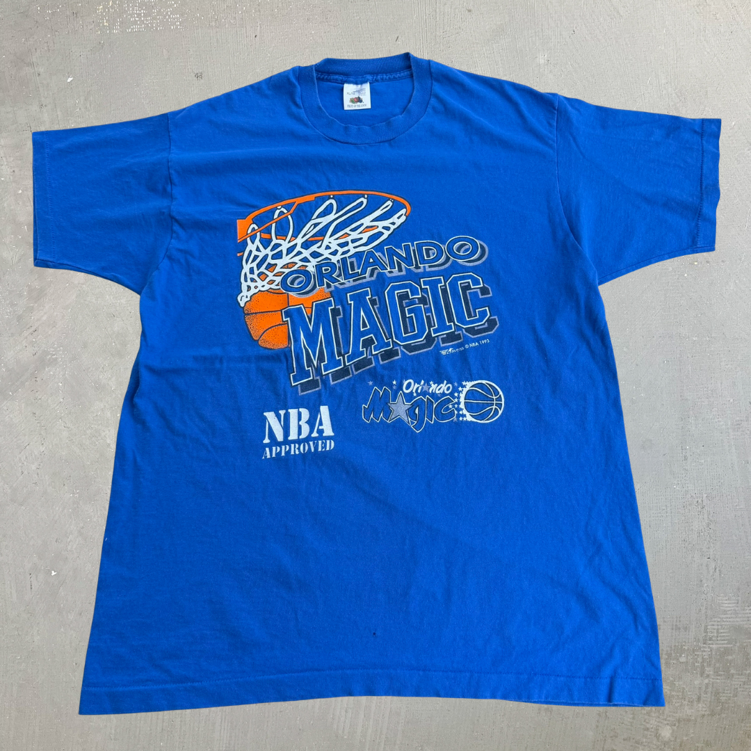 J- Vintage '94 Orlando Magic NBA Approved Graphic Single Stitch Tee - XL